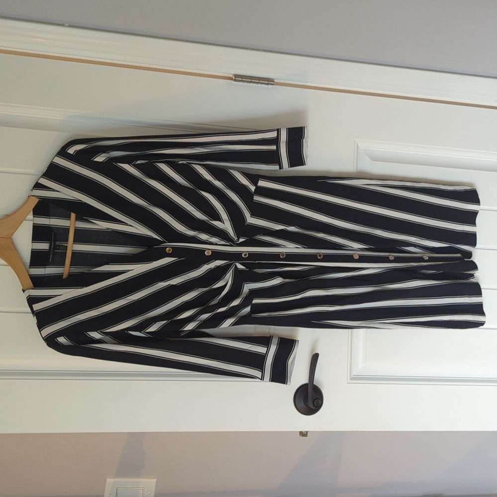 Black and White Shirt Dress